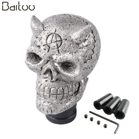 Car Manual Transmission Shifter Lever Skull Head Gear Shift Knobs Resin Gear