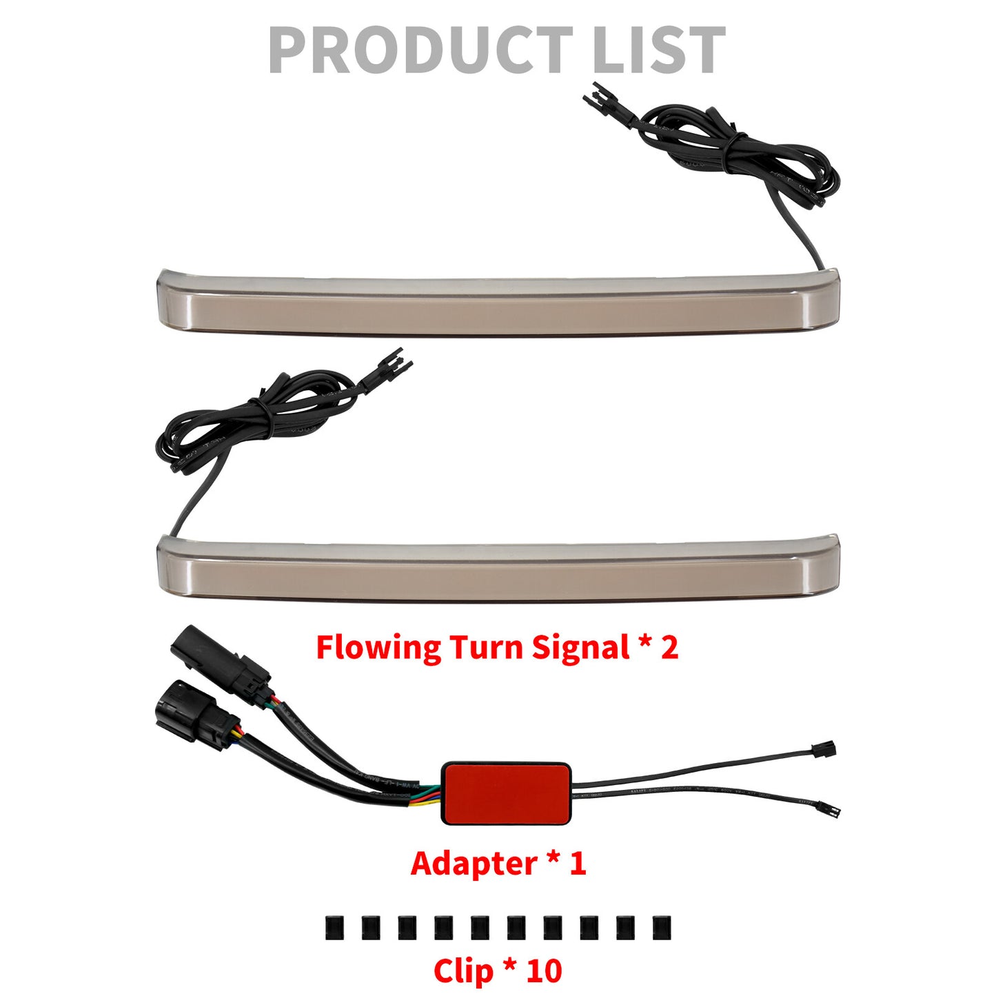 LED Saddlebag Flowing Brake Turn Signal Lights for Harley Road Electra Glide 14+ Q