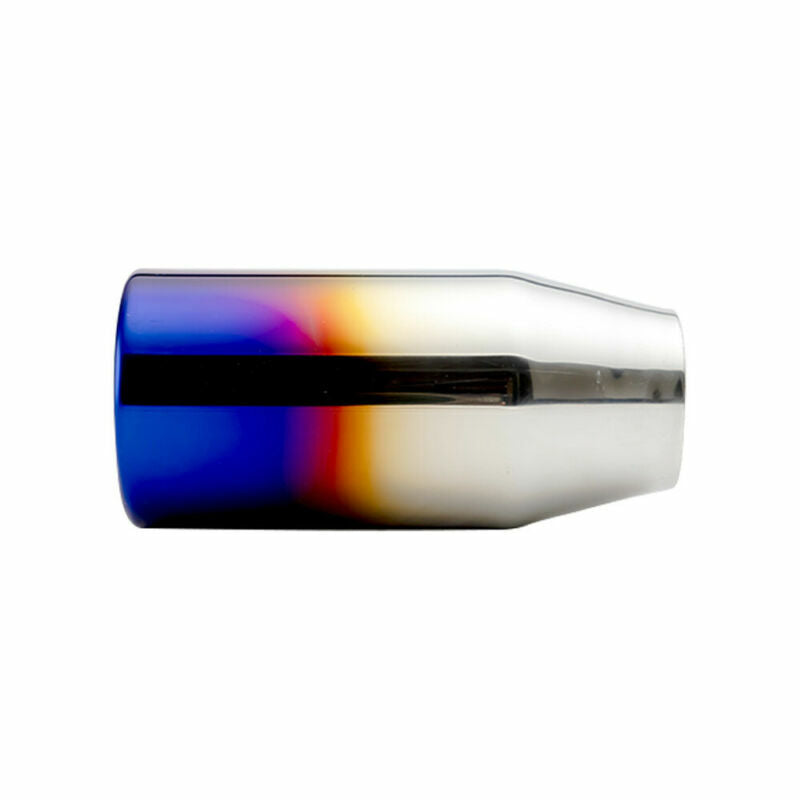 Blue Universal 2'' Inlet 3'' OD Exhaust End Tips Muffler Pipe Tip 150mm Length