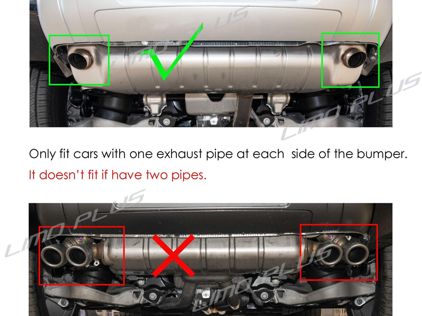 Pair Silver Rear Exhaust Pipe Quad Out for Land Rover for Defender 90 110 2020-2024 Q
