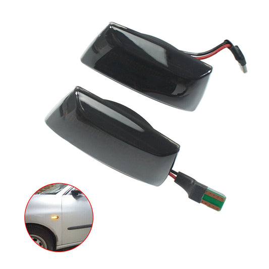 2X Smoked Led Side Marker Singal Light For Insignia A Adam for Astra H Corsa D E Q