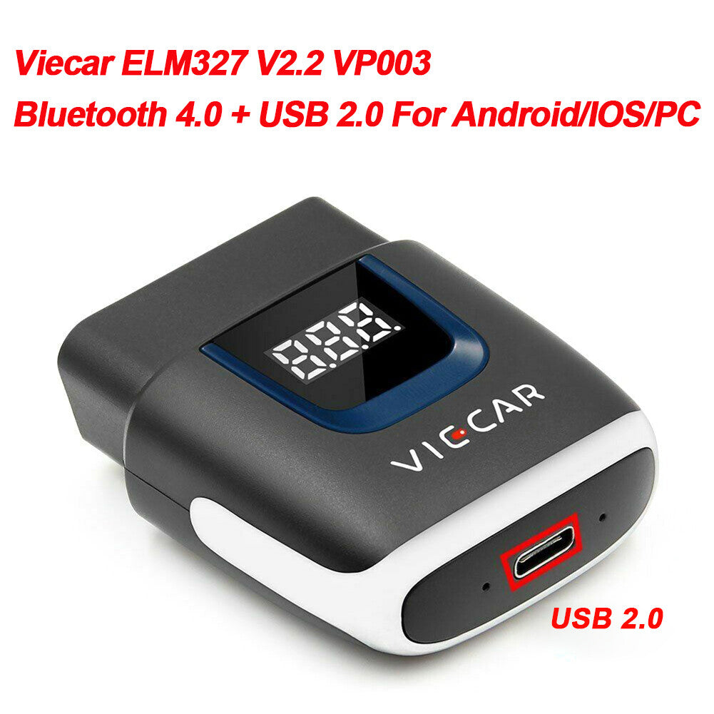ELM327 Bluetooth4.0 OBD2/EOBD V2.2 Scanner Code Reader Car Diagnostic Auto Tool Q