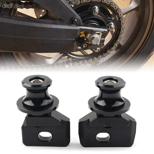 Motor Chain Adjustment Bracket Screw Rocker Reel Slider Fit for HONDA CB650R Black