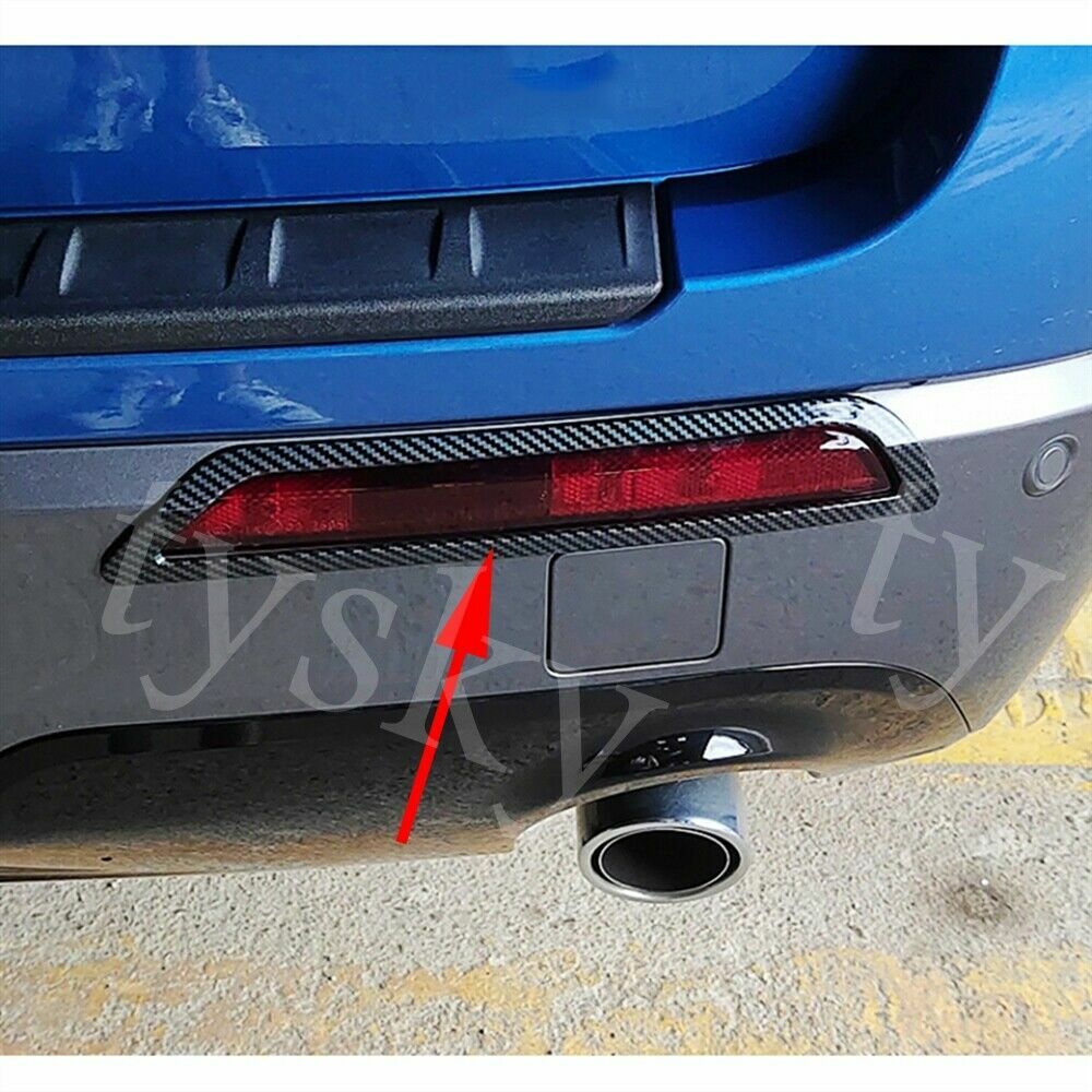 2P Fit for Ford Explorer 2020-2022 Carbon Fiber Rear Fog Light Lamp Cover Trim