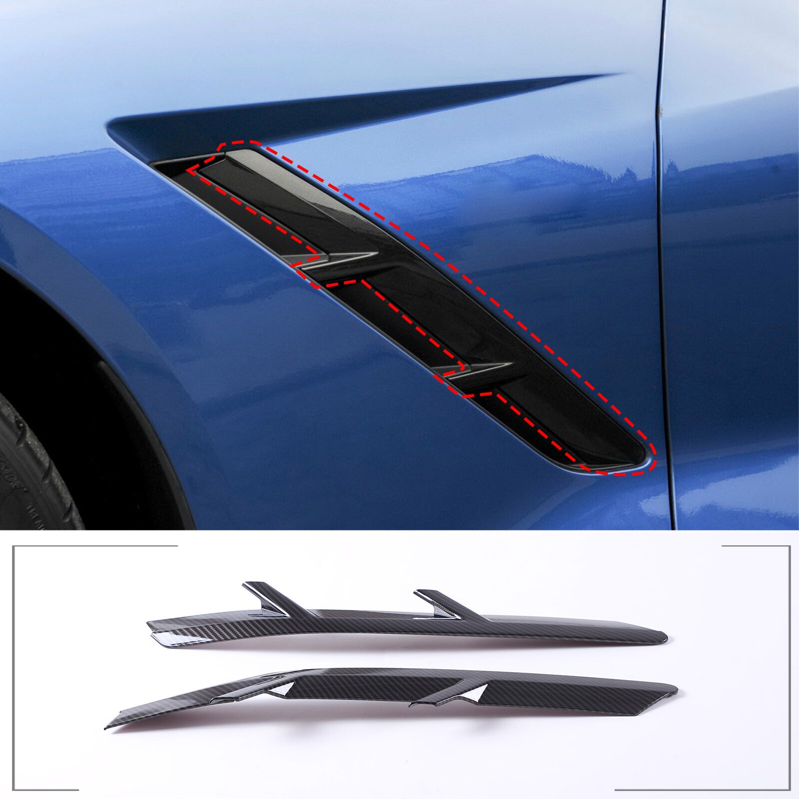 Front Fender Guard Base Trim for Land Rover for Defender 90 110 2004 - 2019 2 pcs- v