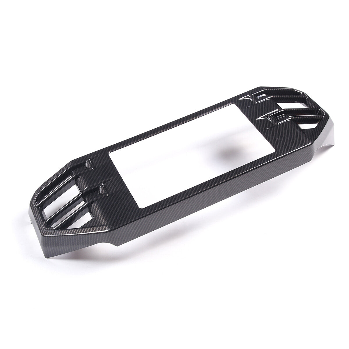 ABS Carbon Fiber Center 4WD Mode Button Frame Trim Cover for Tundra 2022- v