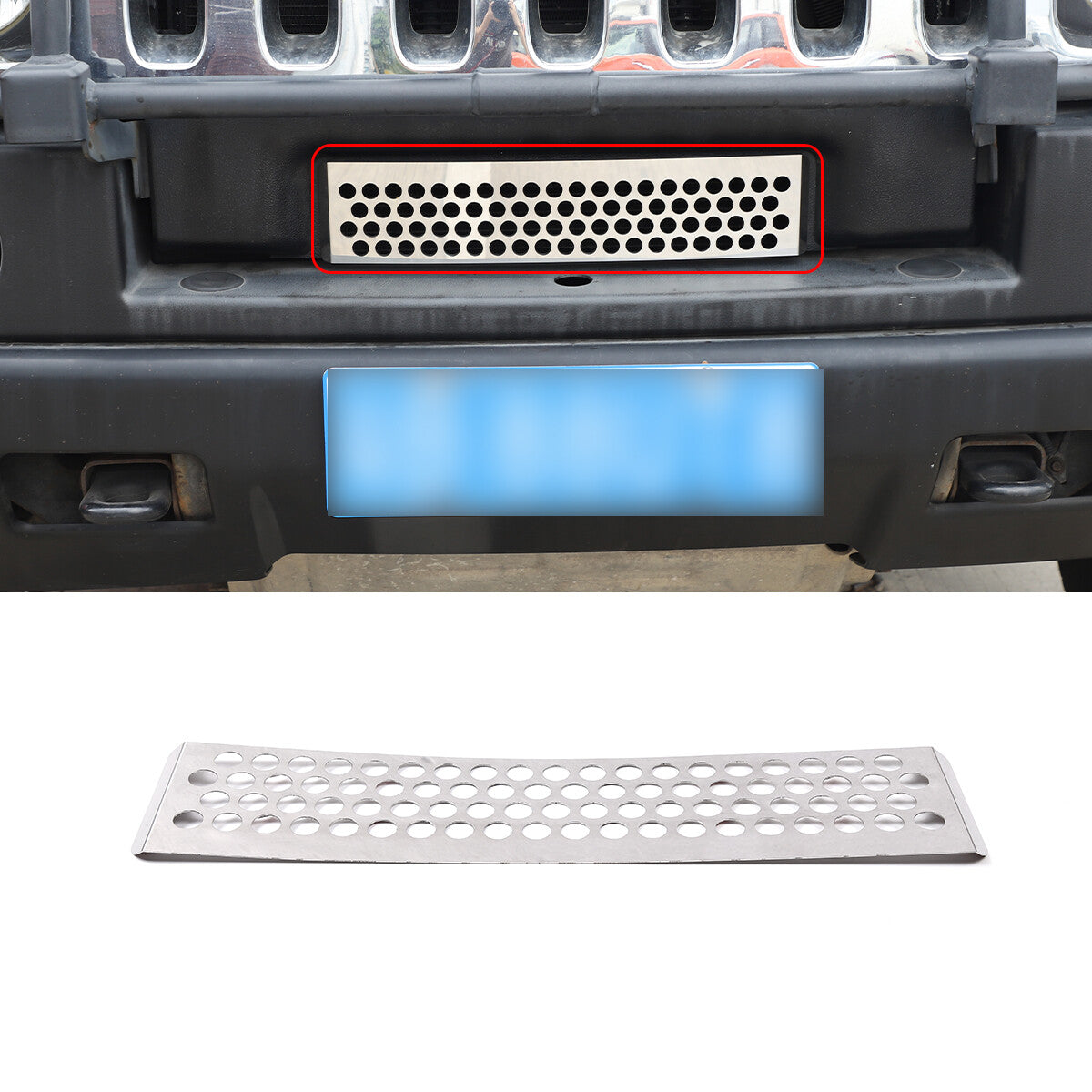 4-Piece Chrome Silver Steel Molded Window Sill Trim for Hummer H2 2003-2009
