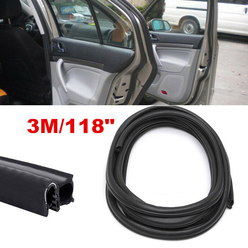 118in Car Door Guard Molding Strip Exterior Edge Protector Seal Edge Trim Lock