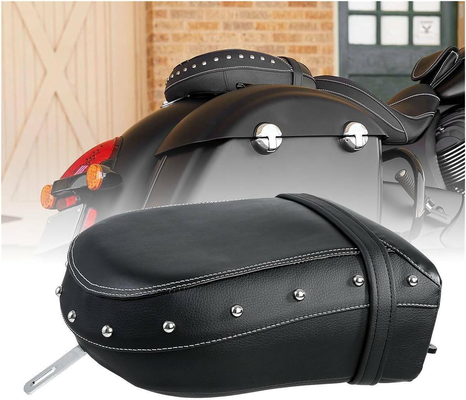 Motorcycle rear passenger for seat suitable for Indian Sheikh Chief Roadmaster Classic - n