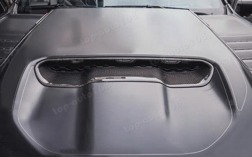 Carbon Fiber Front Hood Vent Cover Trim 1PCS for Ram 1500 TRX 2022 2023 2024 n