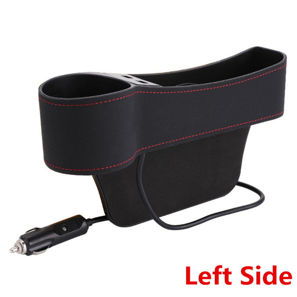 Car for Seat Gap Catch Catcher Box Caddy Slit Pocket PU Leather Storage Organizer