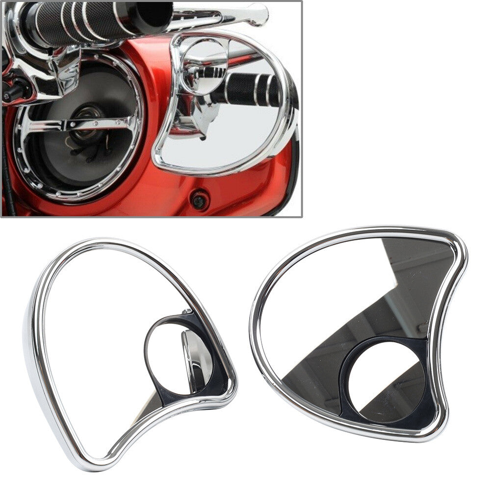 Fairing Mounted Mirror w/ Blind Spot Mirrors for Harley Batwing Touring 2014-18