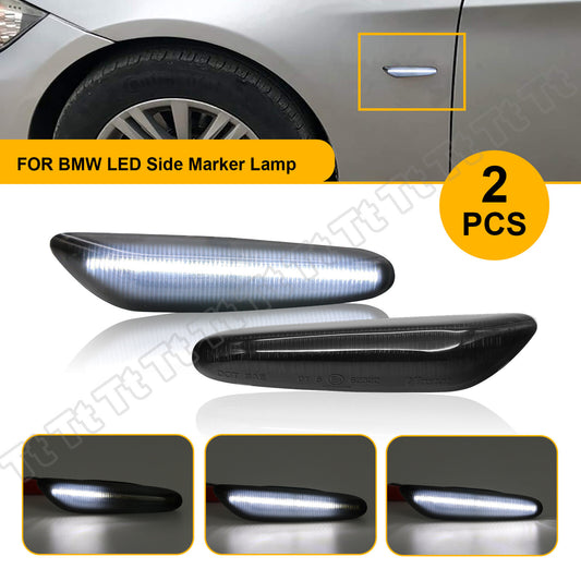 White LED Sequential Side Marker Lights for E60 E61 E82 E88 E90 E91 E92 E93- v