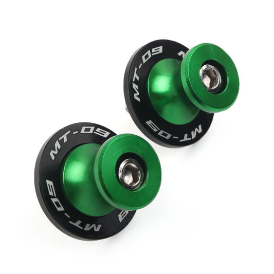 for YAMAHA MT-09 FZ09 2013-2022 Green Swingarm Spools M6 Stand Screws Slider