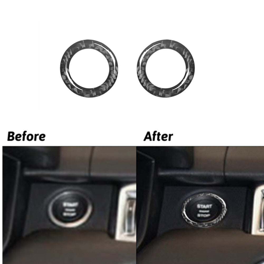 Carbon Fiber Interior Central Control Panel Trim Cover for 2015-2017 v