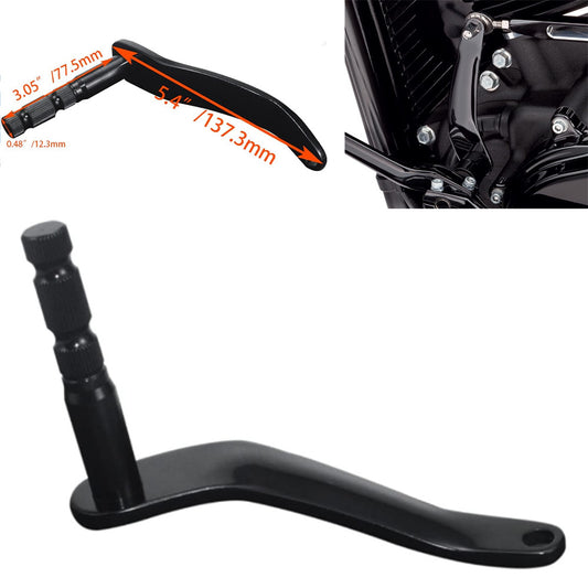 Black extended shift lever arm for Harley Softail Fat Boy 2018 - 2023 n