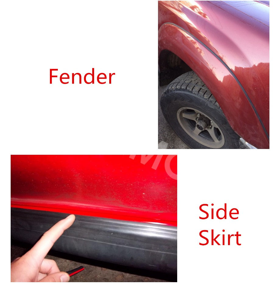 8mm10mm Car Rubber Front Rear Bumper Lip Sealing Strip Protector Accessories
