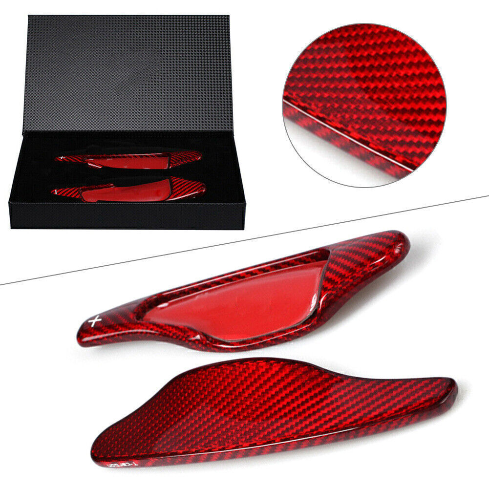 Steering Wheel Shift Paddle Extension Red Carbon Fiber Fit for Chevrolet for Corvette C7