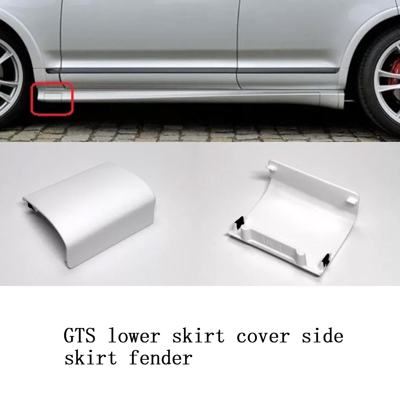 Side skirt fender For JACKS for PORSCHE for CAYENNE GTS 07-10 ABS Rear Cover Left fron5T