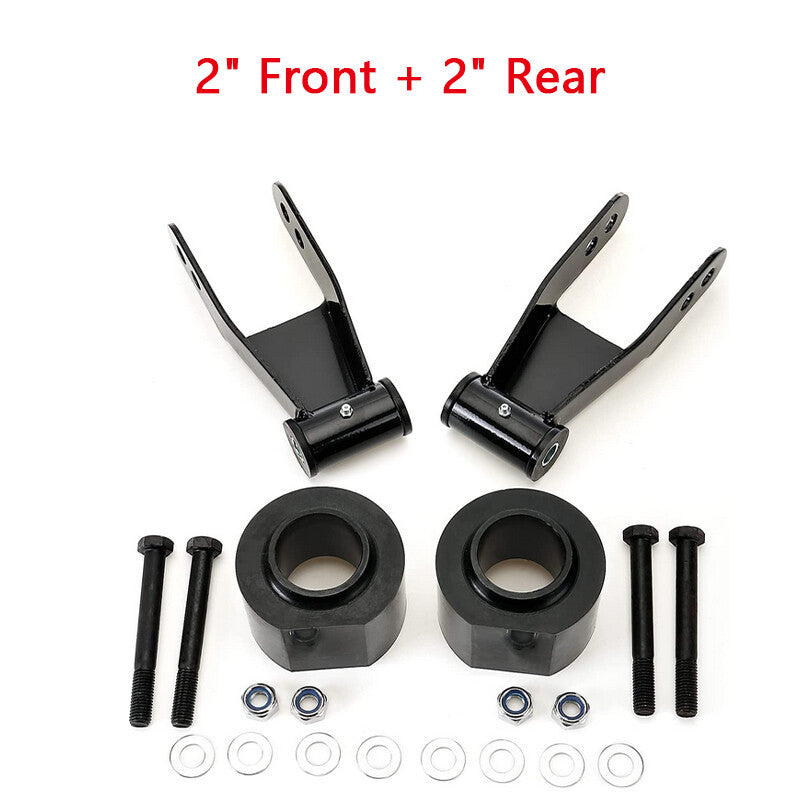 2-inch front spring spacer and 2-inch rear shackle lift kit for 1984-2001 for Jeep Cherokee XJ