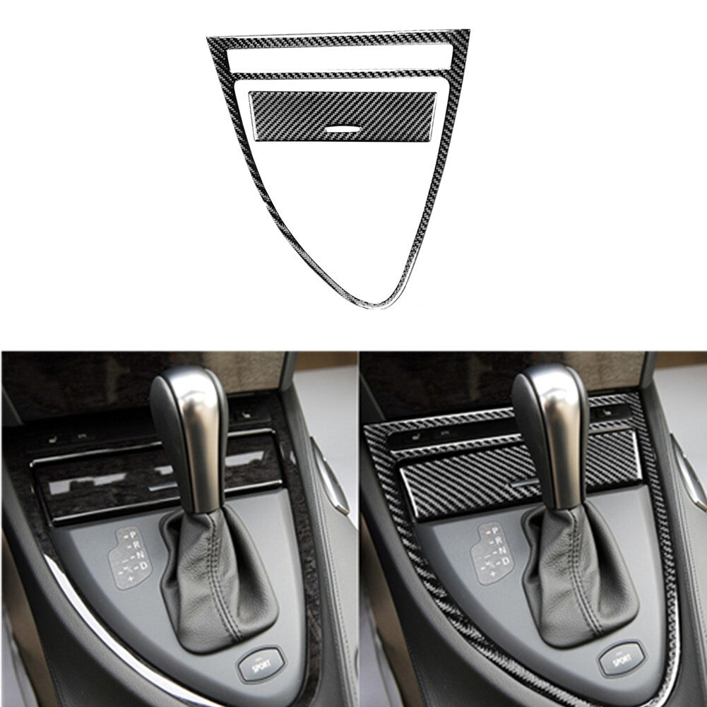 Carbon Fiber Gear Shift Decorative Cover Trim for BMW 6 Series E63 E64 2004-2010