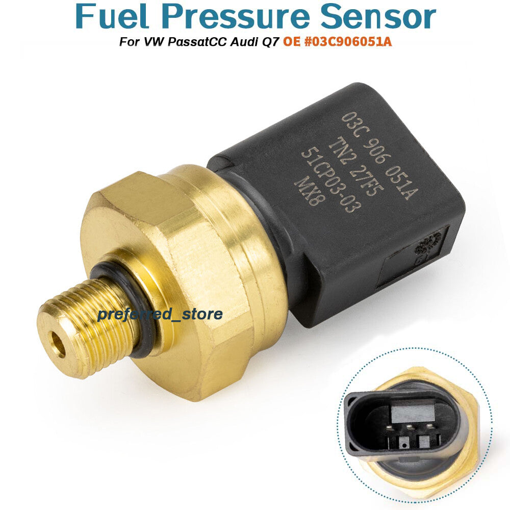 Fuel pressure sensor suitable for Touareg, for Passat CC, for Audi Q7 3.6L 03C906051A- v