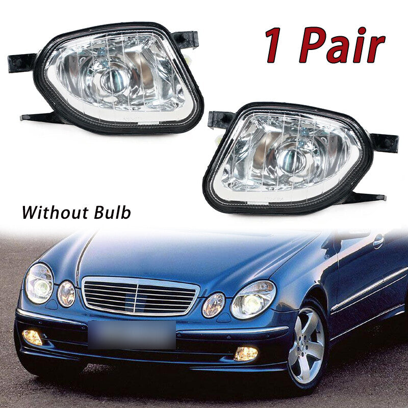 Left and right front fog lights and headlights without bulbs are applicable to 2003-2006 for Mercedes-Benz W211 models.