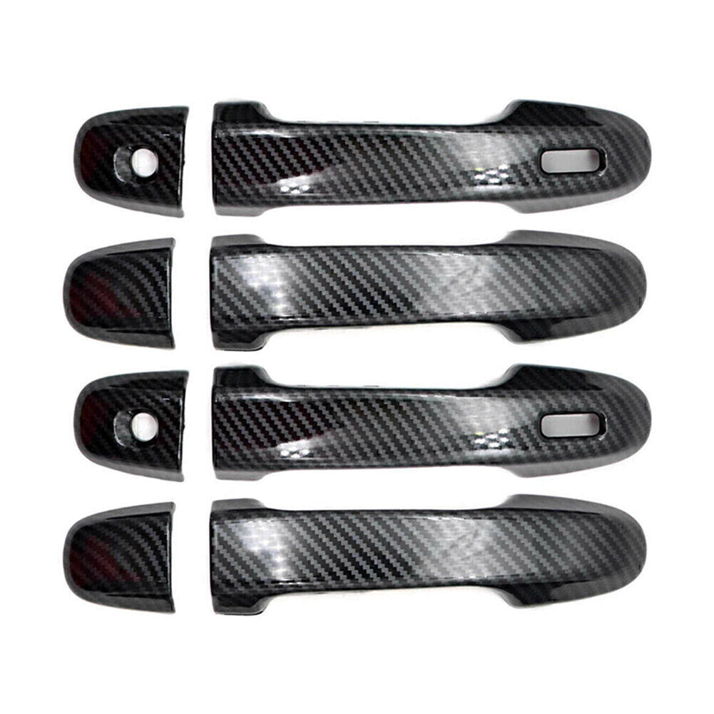 Car door handle cover trim covered in carbon fiber, suitable for Subaru Forester 2019-2022.