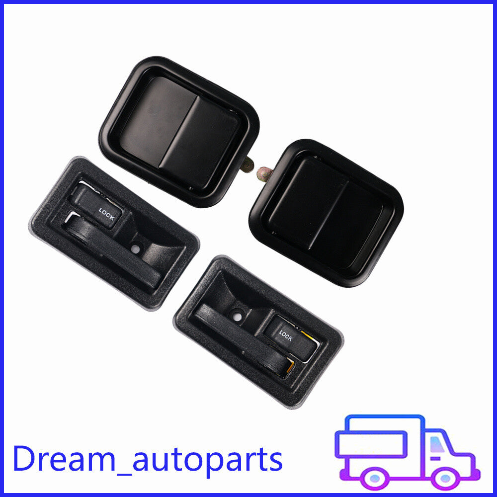 Fit for Jeep for Wrangler TJ Front LH  RH Side Interior  Exterior Door Handle Kit Q