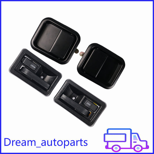 Fit for Jeep for Wrangler TJ Front LH  RH Side Interior  Exterior Door Handle Kit Q