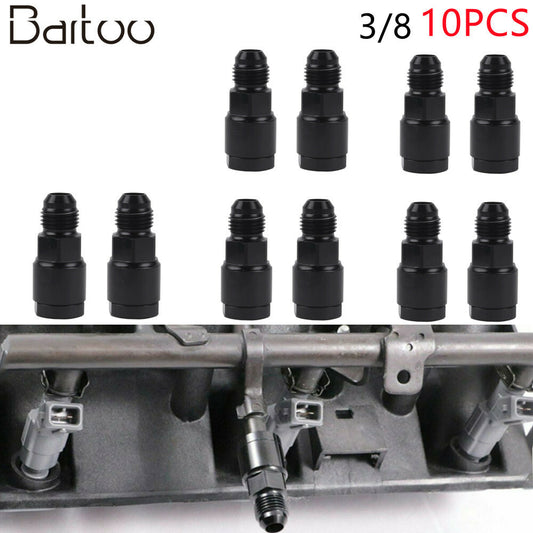 10Pcs AN6 LS1 Swap Fuel Rail Inlet Line Fitting Adaptor 3/8 LSX LS LS6 5.7 6.0 Q