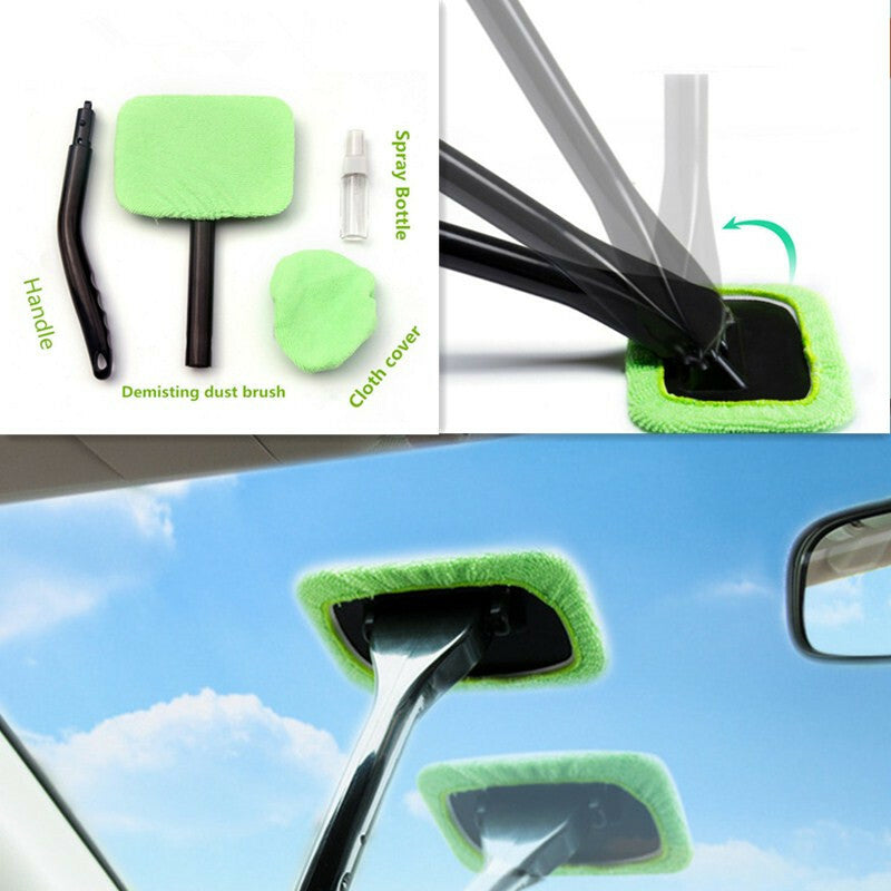 Car Windshield Cleaner Brush Auto Window Glass Cleaning Brush Tool Long Handle