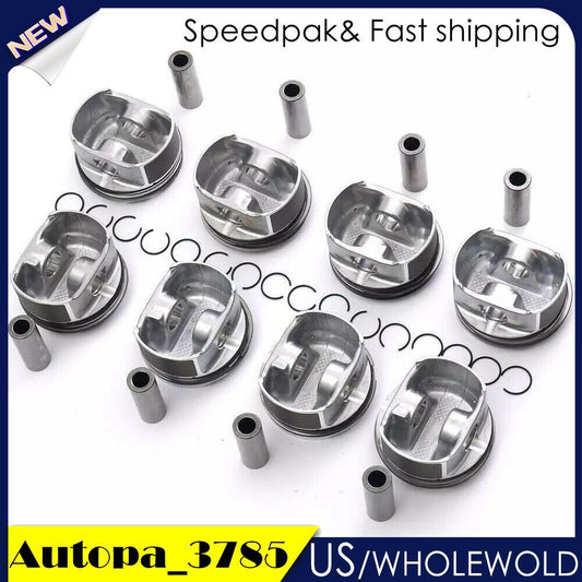 Pistons+Rings Kit STD ¦µ93mm 8pcs Fits for Porsche for Cayenne Turbo S 4.5T M48.50