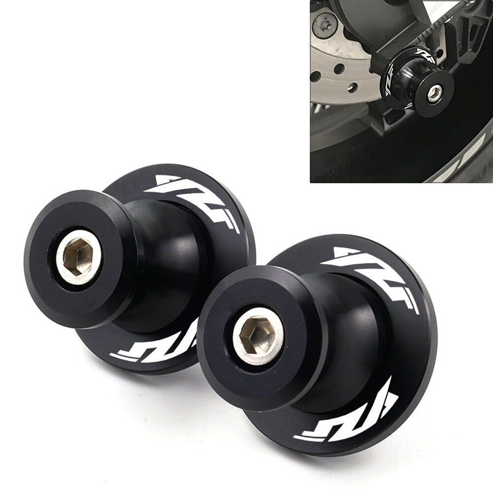 Black Swingarm Spools Slider Stand ScrewsM6 for Yamaha YZF R1 R3 R6