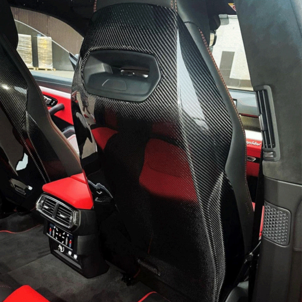 Fit for Lamborghini URUS 2018-22 DRY Carbon Interior for Seat Back Cover Trims 2PCS