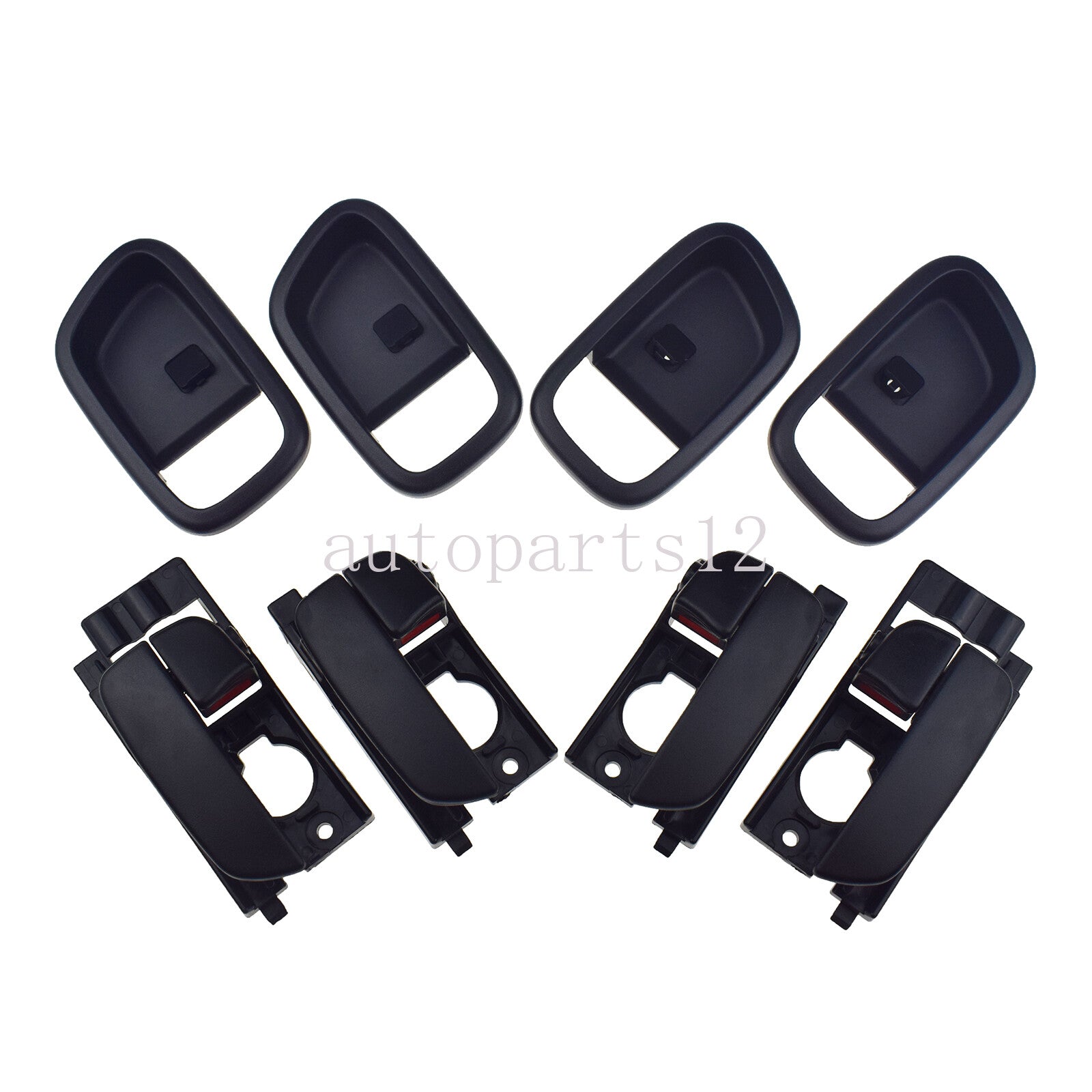 4 Piece Set Interior Door Handles and Covers FL RL RR for for Hyundai Accent 2006 - 2011 - v