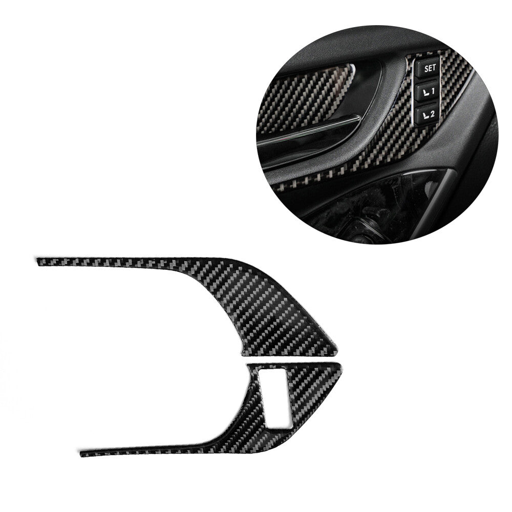 Red Carbon Fiber Driver Side Door Control Cover For Colorado 04-12/ for Canyon 05-12 v