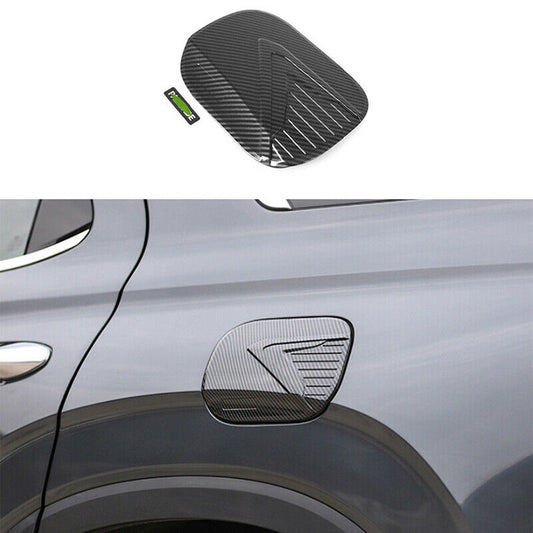 for Hyundai Palisade 2020-2024 Carbon Fiber Fuel Filler Gas Tank Cap Cover Trim