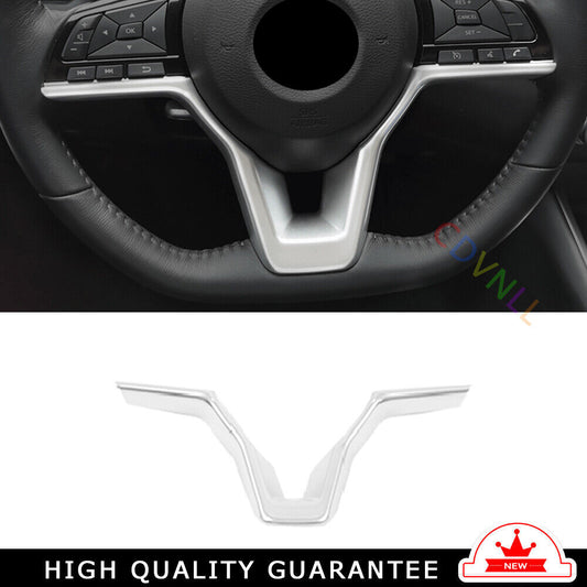 Steering Wheel U Type Cover Trim 1X for Nissan Altima Teana 2019-22 Matte Silver