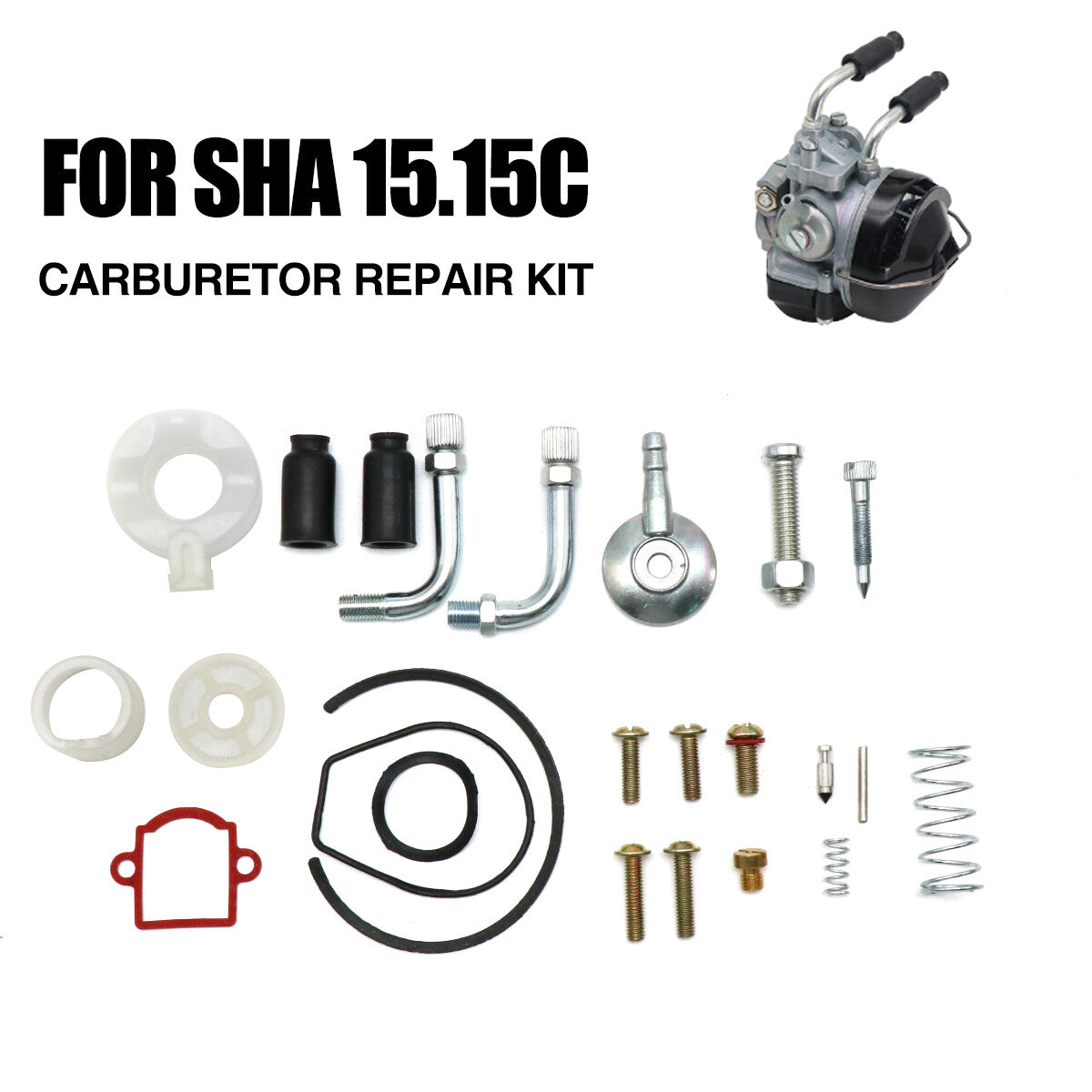 SHA 15.15 Carburetor Repair and Rebuild Kit for Dellorto PHBH PHBL PHVA PHBN Carbohydrates Q