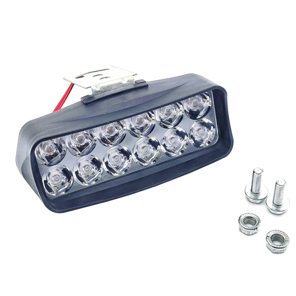 1PCS Universal Motorcycle External Headlight Spot Light Fog Driving Lamp 12 LED