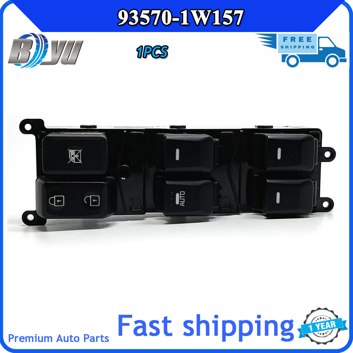 2012-2017 Power Window Switch/Window Button - Brand New 93570-1W157 - Suitable for Kia Rio de Janeiro v