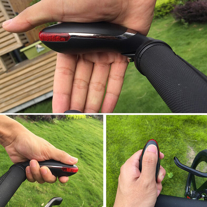 22mm universal bicycle handlebar LED turn signal with light on handlebar end - n