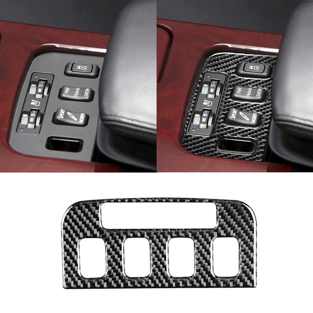 Carbon Fiber Interior for Seat Control Button Panel Cover Fit For Luxus GS 2006-2011