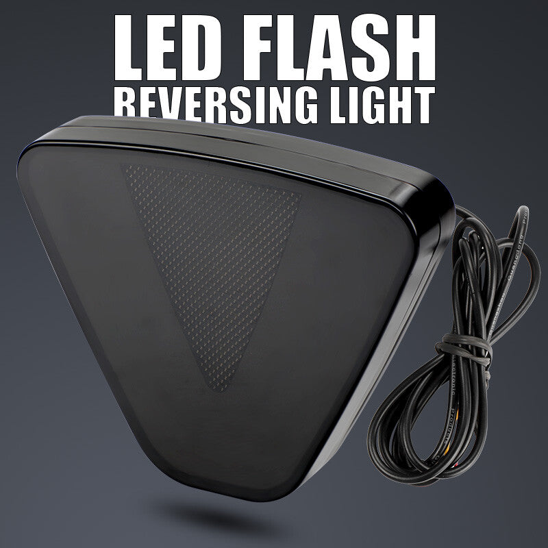 Universal F1 Style LED Strobe FLASH Rear Stop Tail Lamp Triangle Brake Light Red