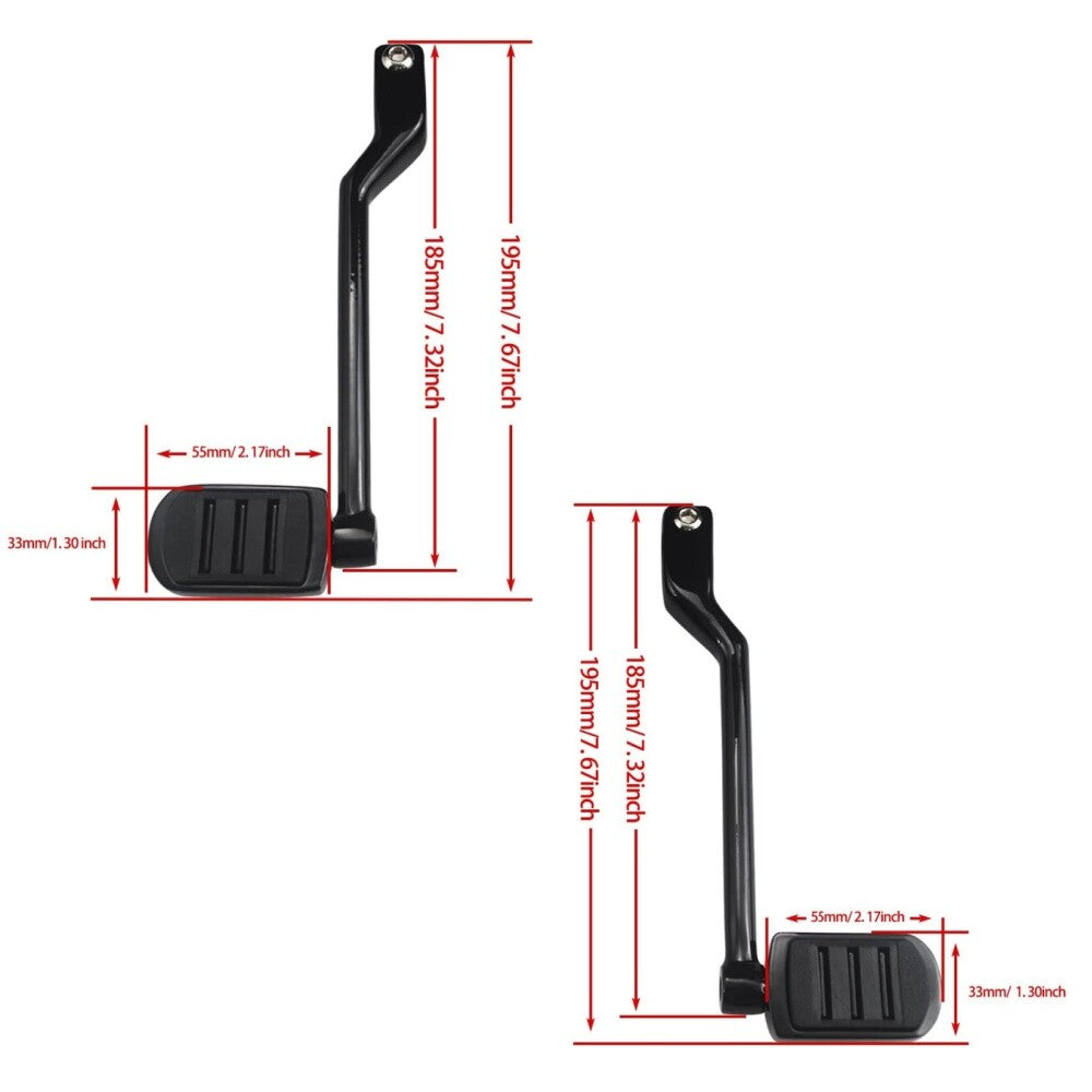 Black gear and toe shift lever gearshift pins are suitable for Harley CVO Tri Glide Road King- n
