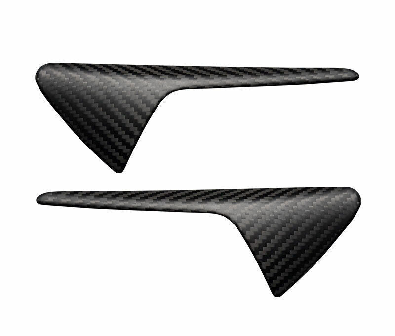 Matte Carbon Fiber Side Camera Spoiler Cover Trim For Model X S 2013-2020 n