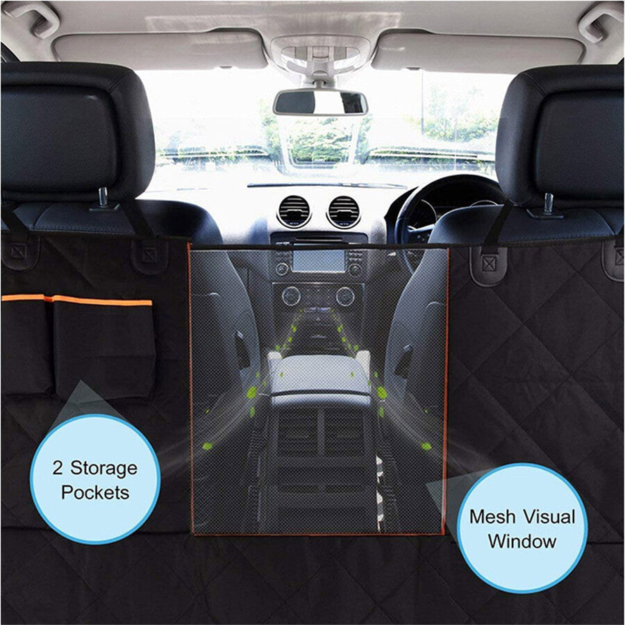 Waterproof Car Rear Back for Seat Cover For Pet Cat Dog Carrier Travel Mat Hammock Q