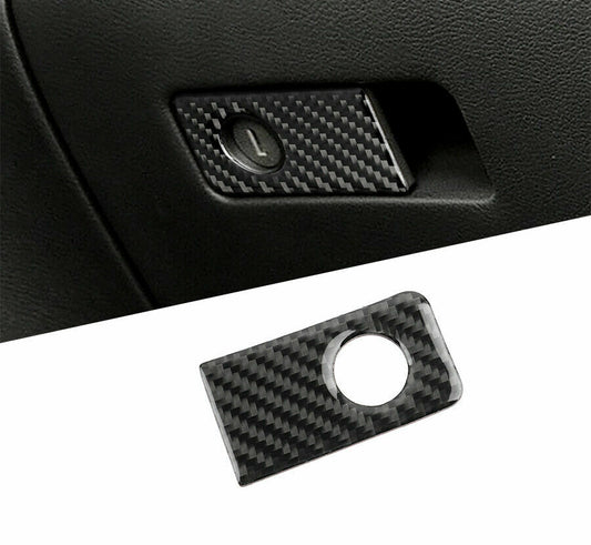 Carbon Fiber Car Storage Box Handle Cover Trim Fit for Infiniti Q50 Q60 2014-19