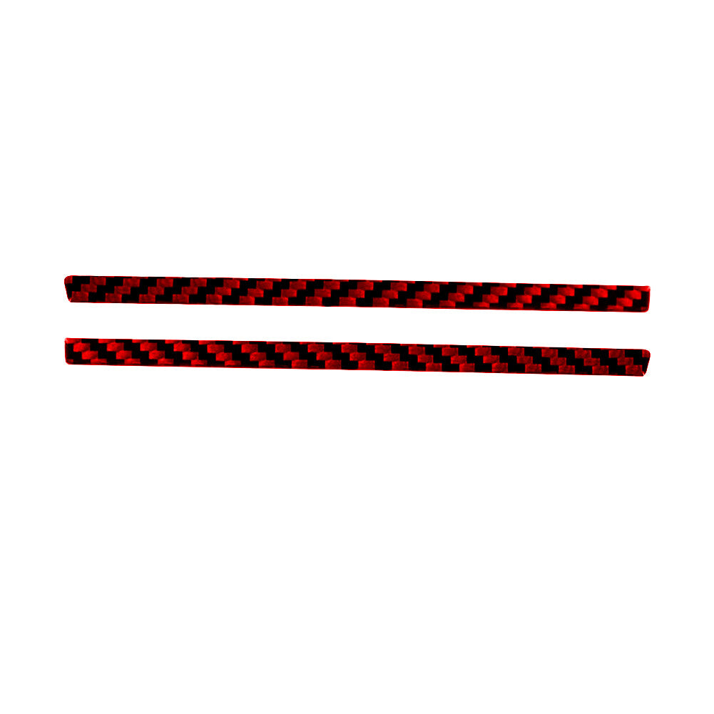 2X Red Carbon Fiber Front Door Air Vent Below Trim for Honda Ridgeline 2017-2020